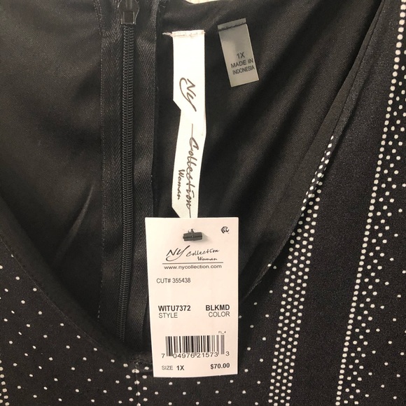 NY Collection Flutter Sleeve Jumpsuit - Picture 8 of 8